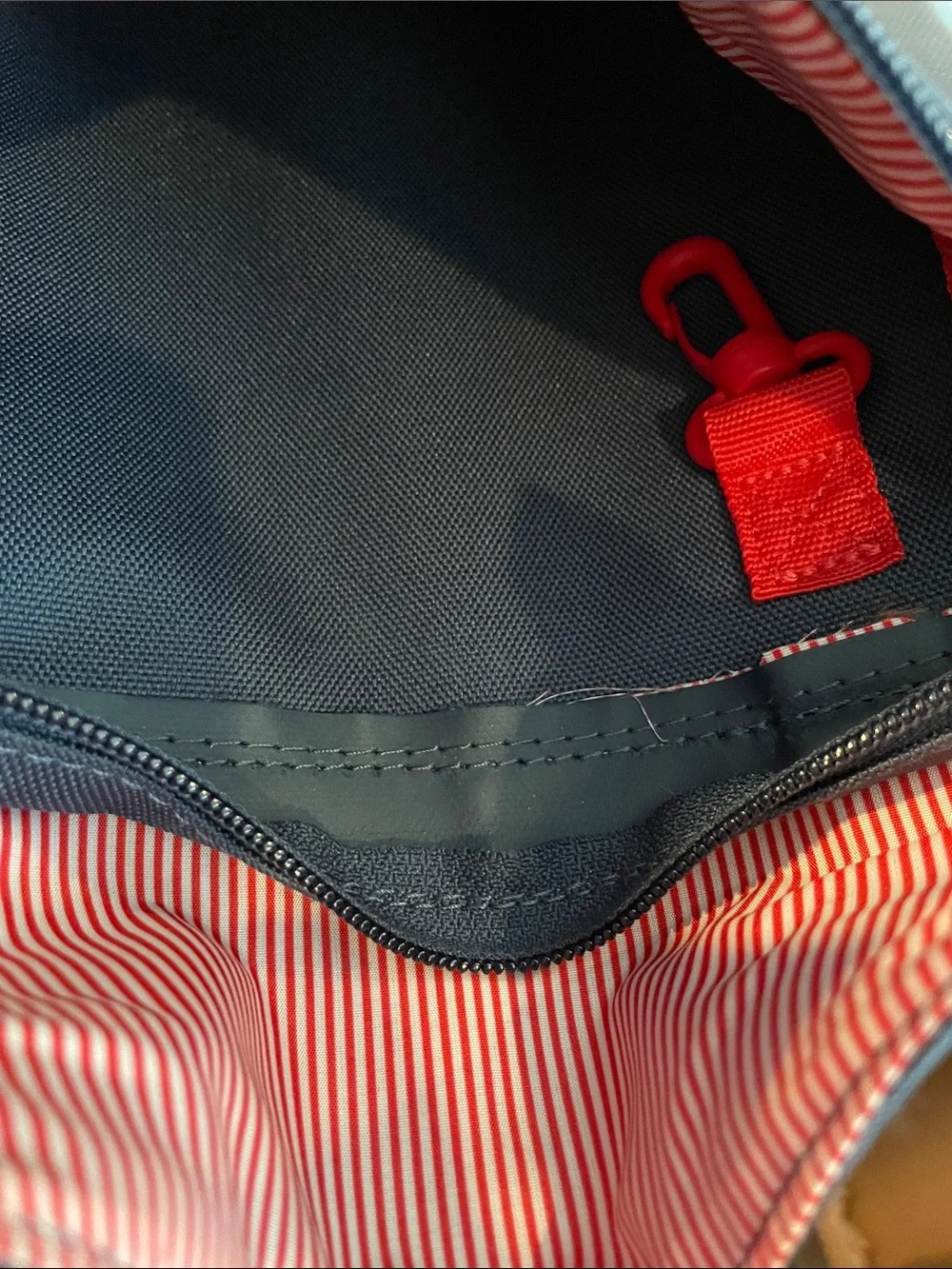 Herschel Little America Backpack - Navy with Brown Trim